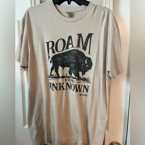 Roam The Unknown Graphic T-Shirt - Tan